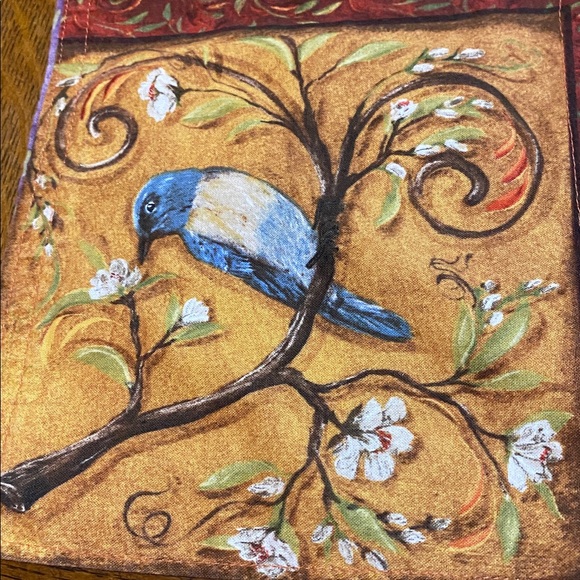 Table Runner w/Squares of Birds Different Color Backgrounds. Cotton Hand Made EC - Picture 5 of 16